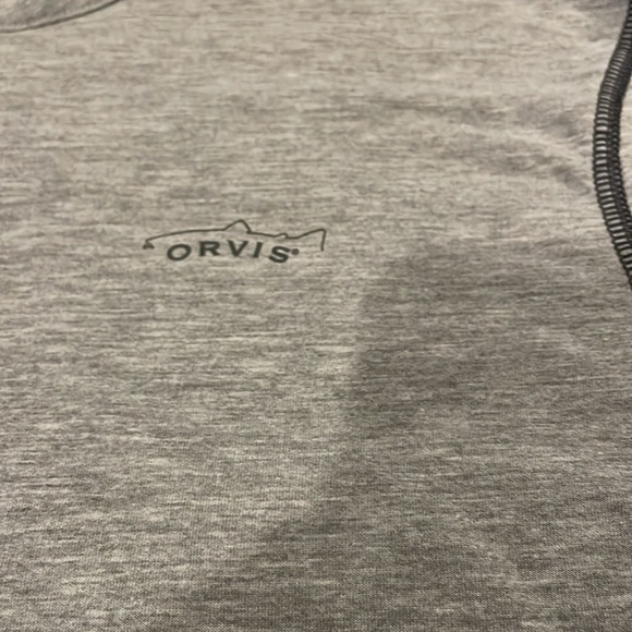 Orvis Gray LS Zip Shirt - Picture 2 of 5